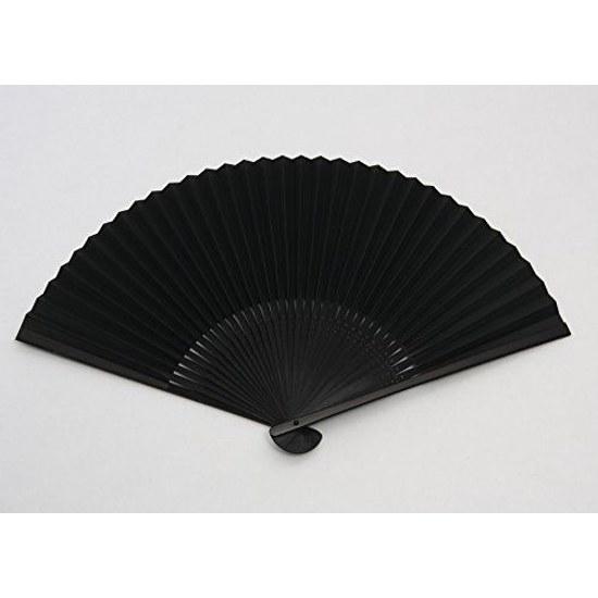 Hasegawa Kyosenzu Gentlemans Fan Dragon Black Base Gold Color Dyed Sekishu Medium Carving Bag Decorative Box