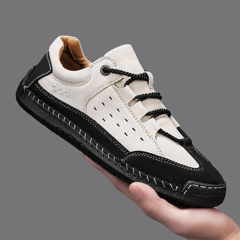 Fashion Shoes for Men Leather Casual Shoes Spring/Autumn Outdoor Hiking Sneakers
