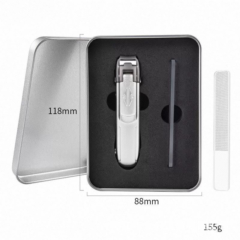 Stainless Steel Clippers with Anti-Splash Design & Multi-Purpose Phone Holder