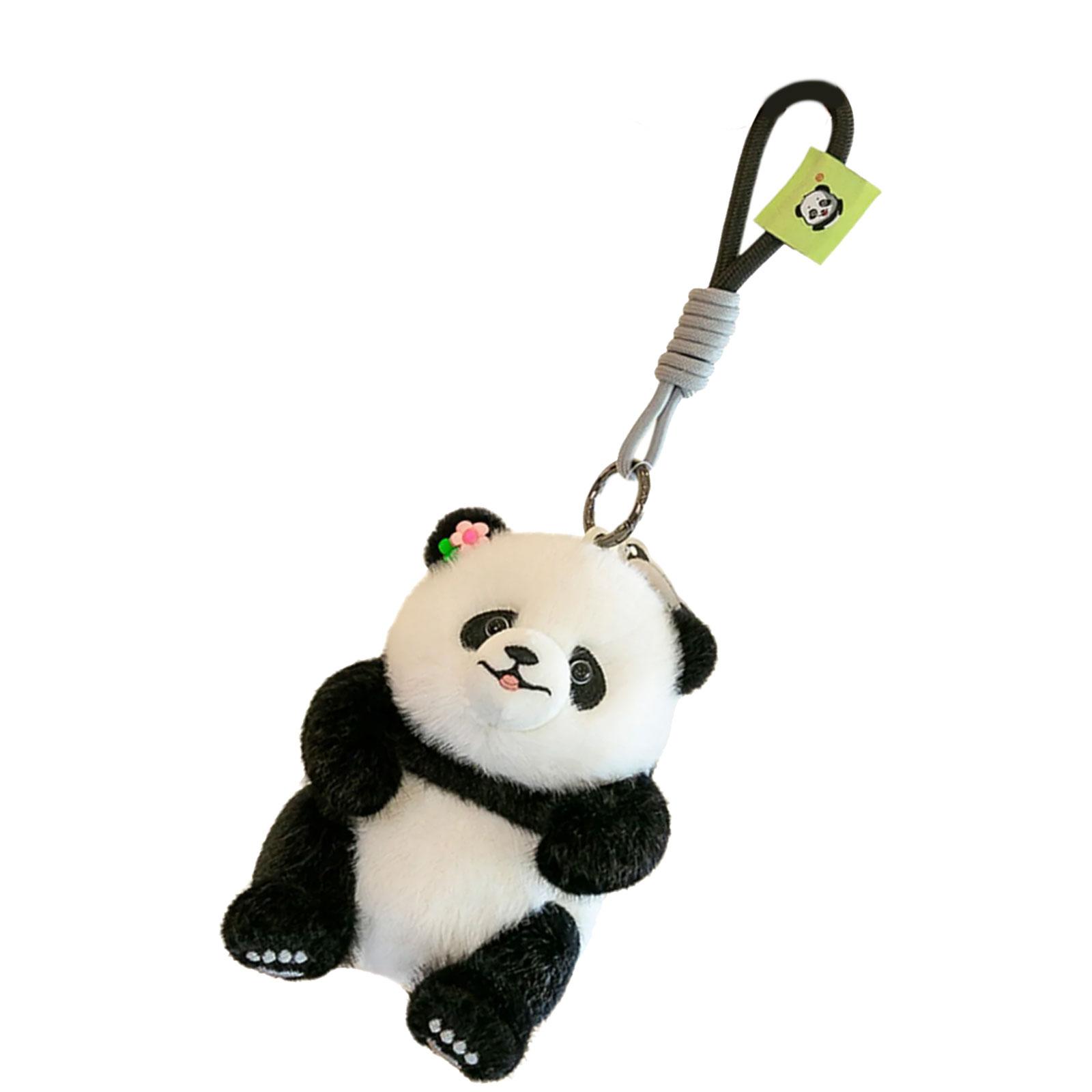 

Прекрасный брелок в виде панды Прочный ПП хлопок Мультяшный кулон для рюкзака или аксессуар для сумочки Повседневная одежда Ежедневное использование 1