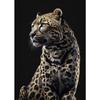 Luxury Gold King Animal Posters Gorilla Leopard Deer Lion Tiger Eagle Fox Canvas Painting Wall Art Pictures Room  Home Decor