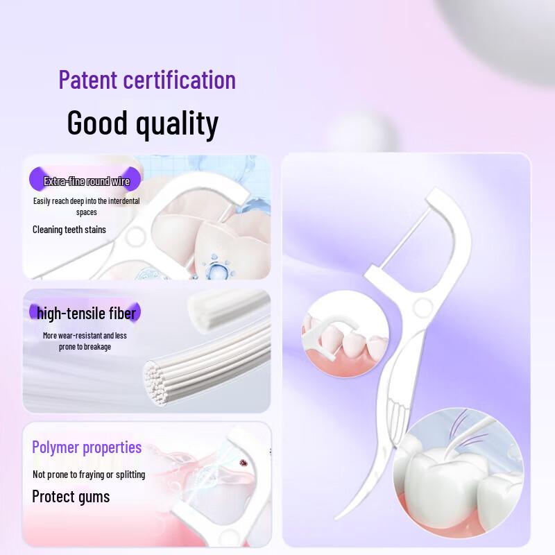 Shuke Elastic Round Thread Dental Floss Picks