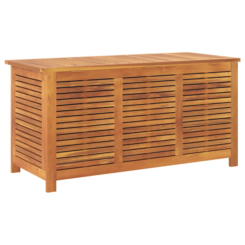 Garden Storage Box with Ventilation Slits 113 X 50 X 56 Cm Solid Acacia Wood