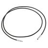 10x1.5mm Black Wax Cord Rope Push Bayonet Clasp Making Necklace 18 inch