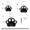 Personalisierter Namens-ID-Anhänger Hohlpfote Anti-Verlust Katzenhalsband Graviertes Personalisierbares Namensschild Haustier DIY Zubehör