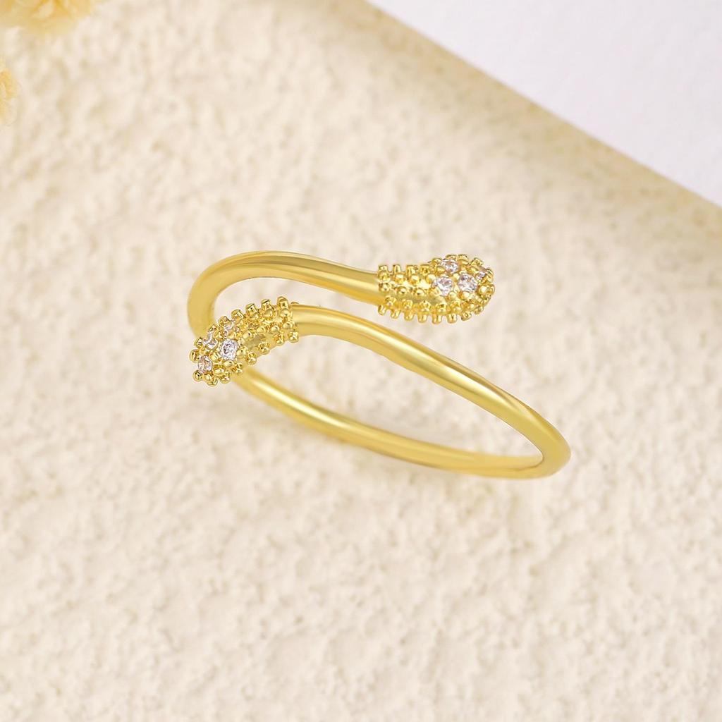 High-End Cross-Border Fashion Bow Ring for Women - European & American Style Open Index Finger Accessory