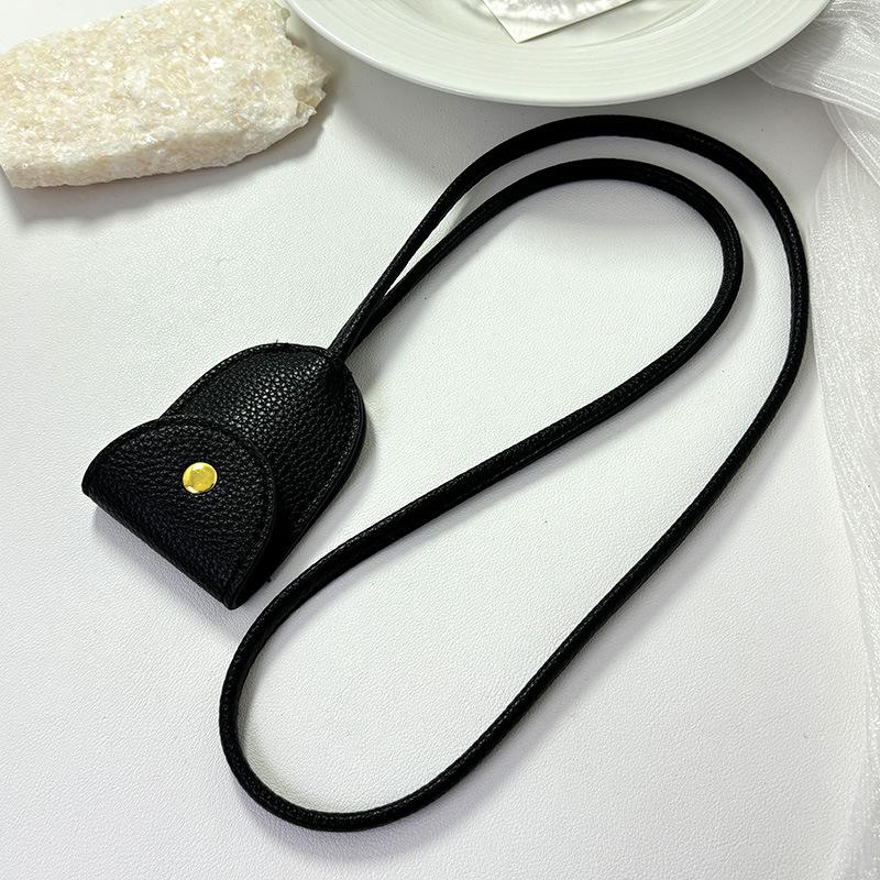 Kompaktowy Minimalistyczny Naszyjnik na Klucze - Saszetka ze Sznurkiem i Smycz dla Mężczyzn i Kobiet