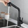 Spray Kitchen Faucet Stainless Steel Pull Out Rotation Faucet Hot Cold Mixer Tap Single Handle Kitchen Sink Faucet Deck Mounted
