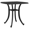 Vidaxl Garden Table, Black, 53X53X53 Cm, Cast Aluminium