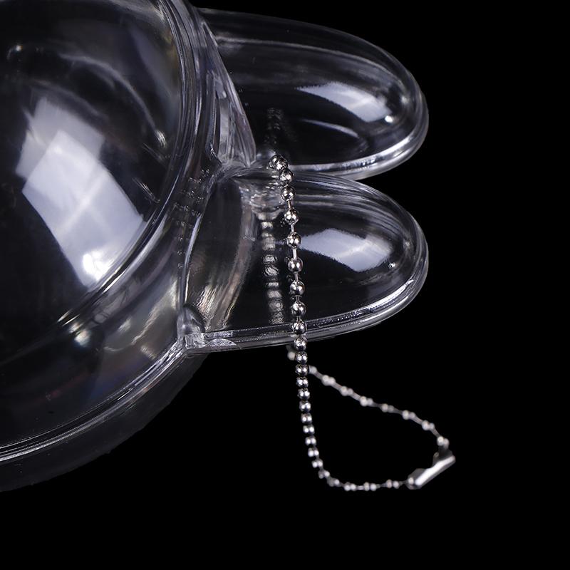 Für Labubu V1 V2 Schutzhülle aus Acryl Transparent Schutzhülle Tragbare Kabelorganizer-Box Verdickte Puppentasche