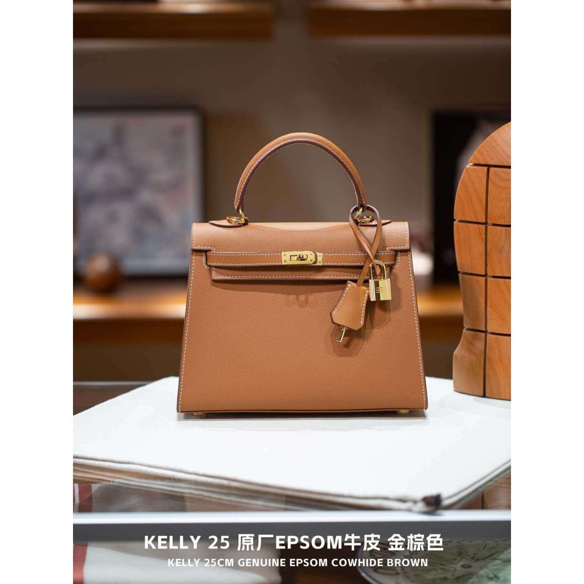 

Kazilan Kelli25 Сумка Kelli з коров ячої шкіри Epsom великої місткості, одноплечова, крос-боді, універсальна жіноча сумка для роботи 25ｃｍ