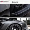 Car Sticker Black Aircraft Pattern Plated Carbon Fiber Films Auto Body Modification Wrap Vinyl Sticker for Car Accessories