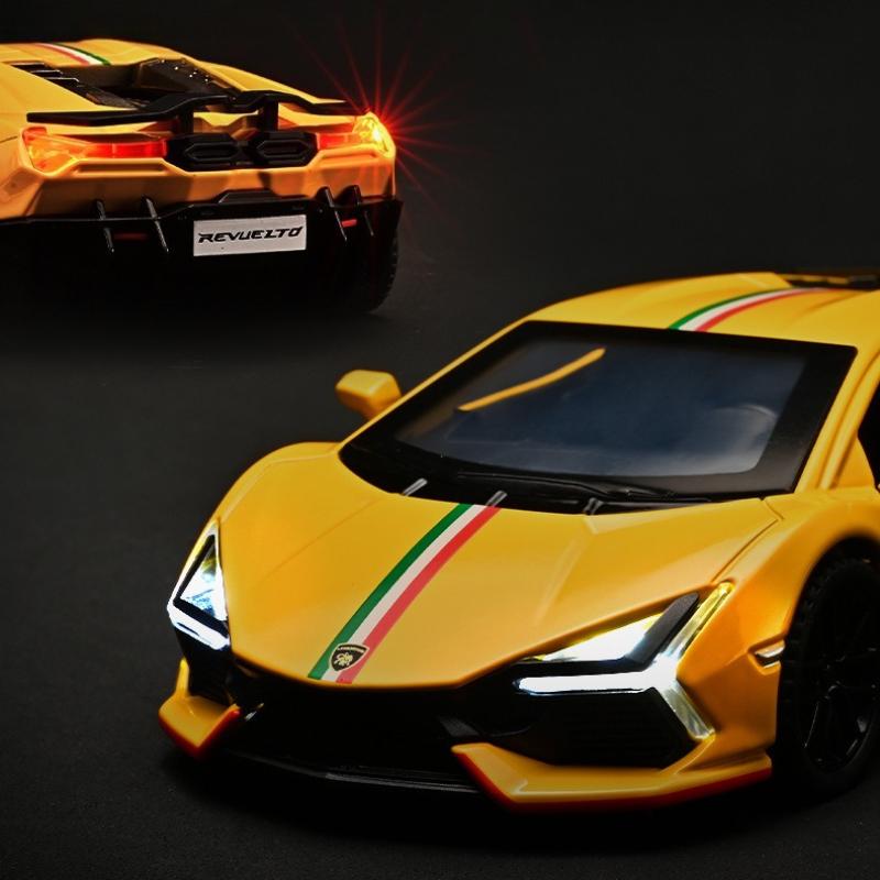 1:32 Revuelto Super Sportcar Sound & Light Alloy Diecast Model Car Presents For Boyfriend Toys For Kids Gift Metal