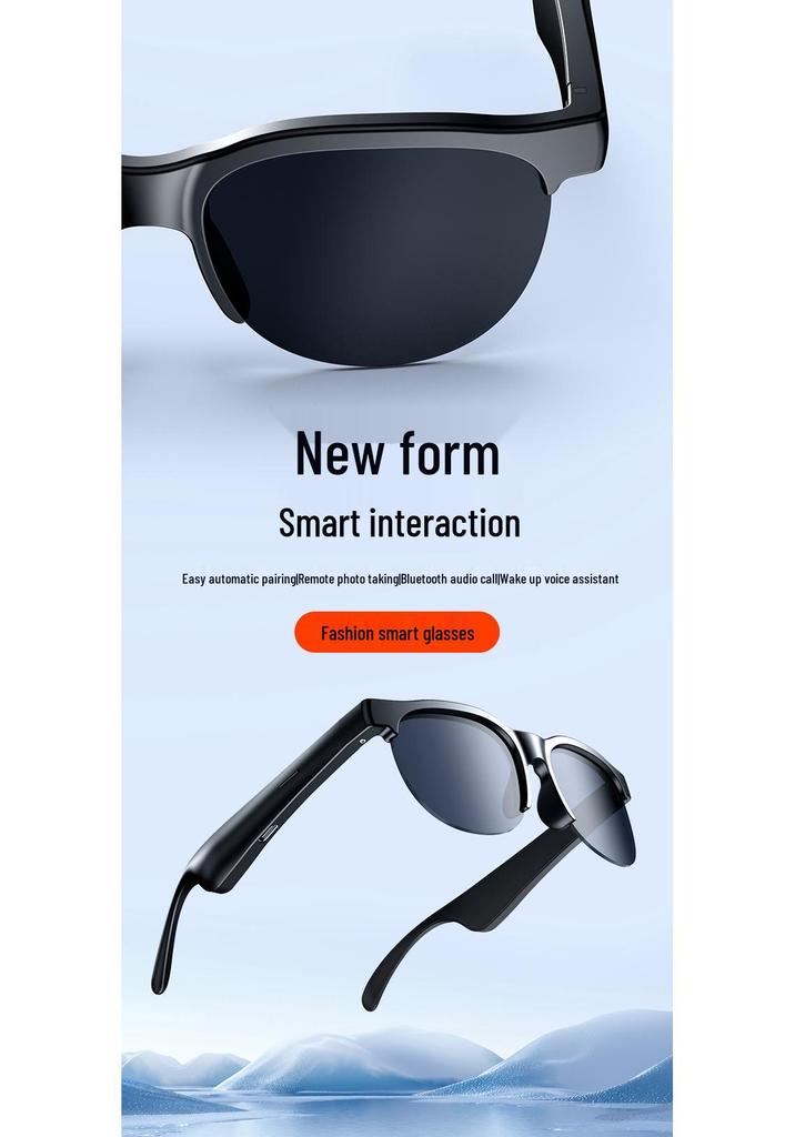 Premium AI Translation Smart Glasses with Music, Call Features, Noise Reduction, Meeting Notes, and Long Battery Life