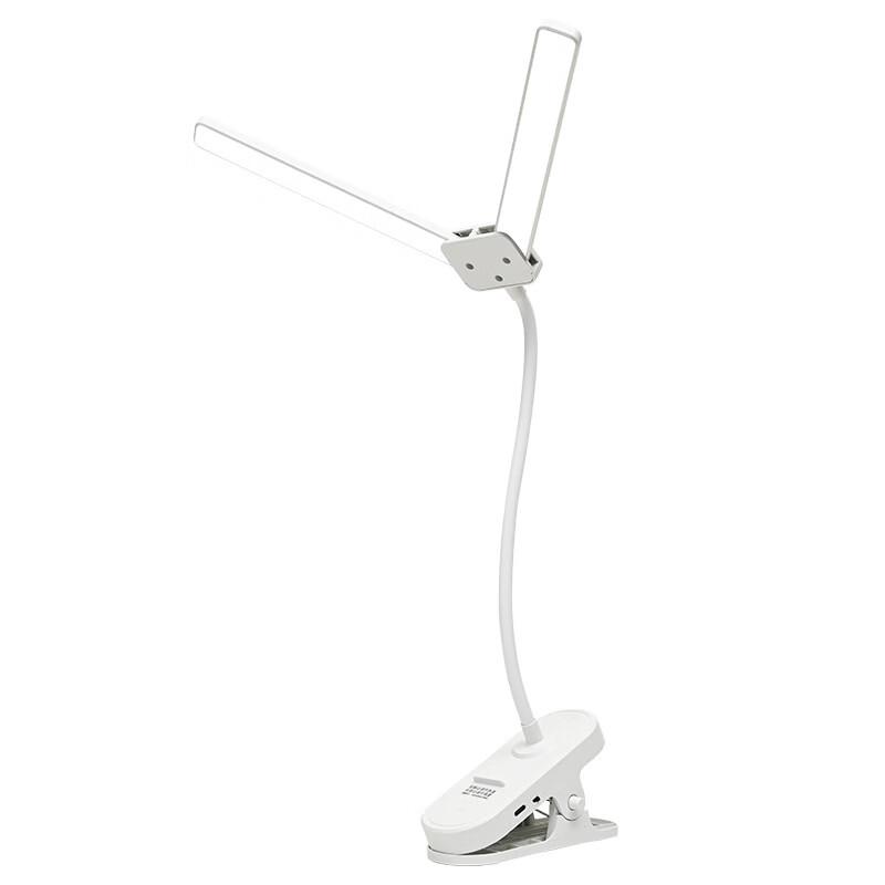Oeny Dual-Head Clip-On Desk Lamp