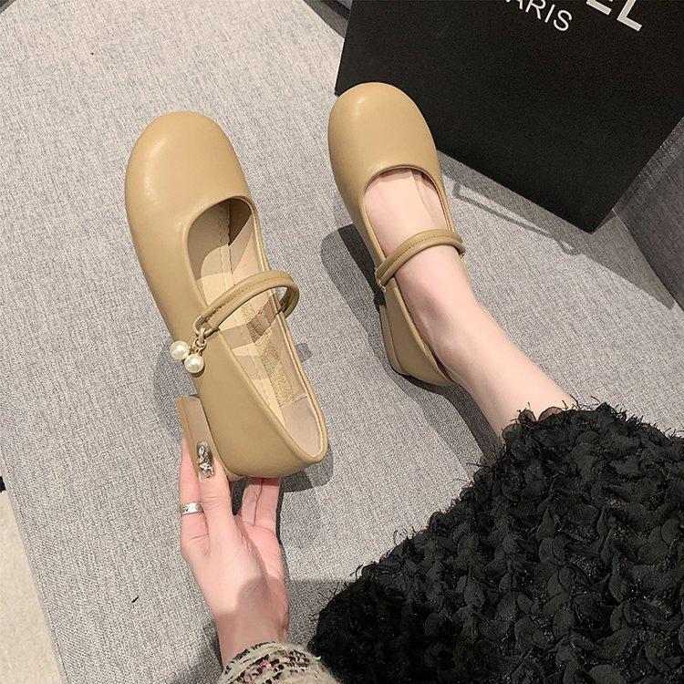 [Youshilai] Late evening breeze sweet Mary Jane single shoe girl 2025 spring new fairy style temperament one pedal