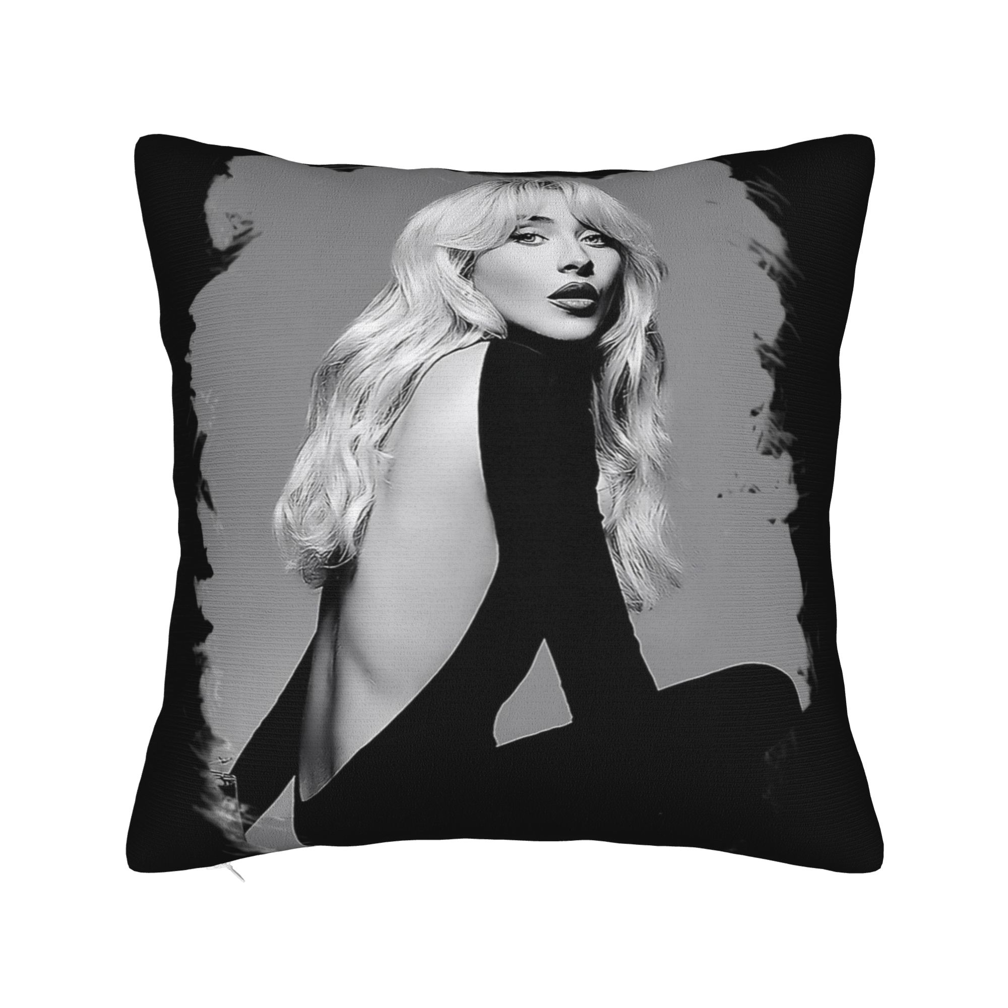 Annier Unisex Sabrina Carpenter Pillow Case Comfy Pillow Cover Vintage Cushion Cover For Sofa Couch Bed Living Room