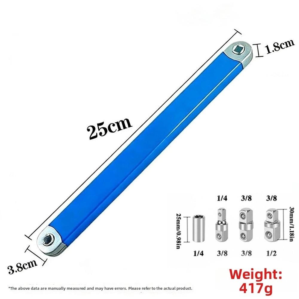 Professional Grade Offset Extension Wrench 4 Adapter Set Compact Extension Wrench  DIY Repair