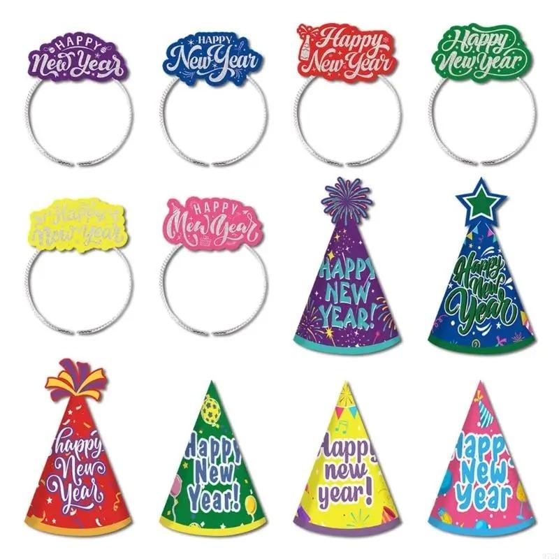 2026 Festival Headband & Paper Hat - Light Weight New Year Headpiece Party Hat, For Indoor & Outdoor Festival Celebration