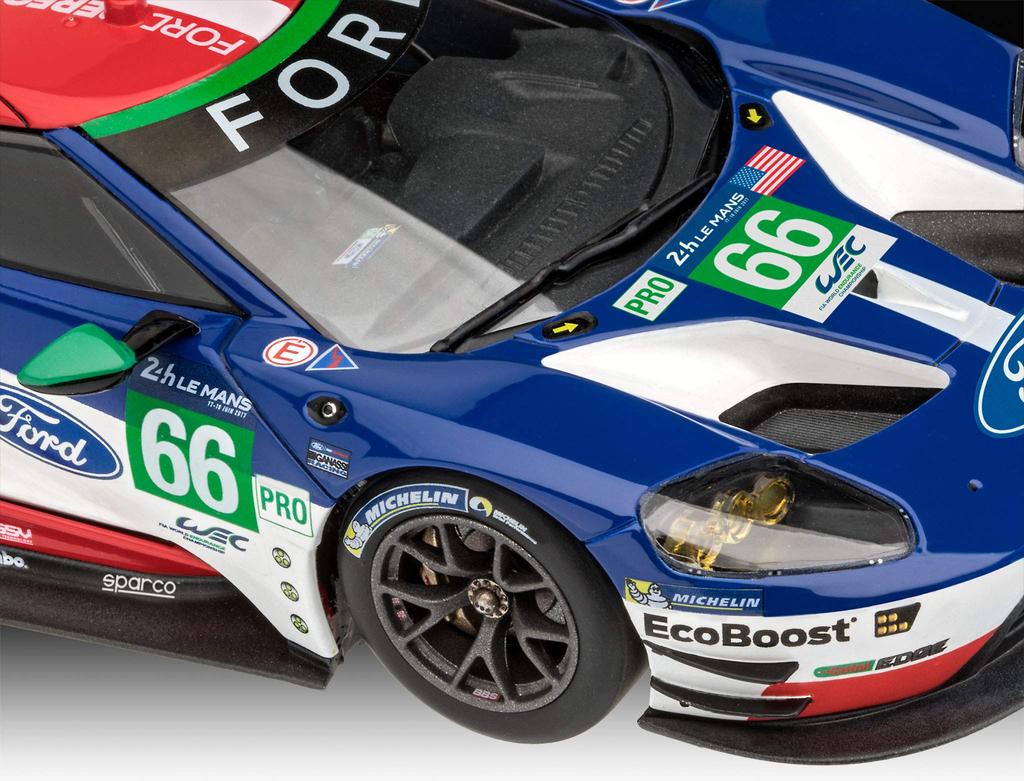 German Revell Ford GT Le Mans Plastic Model 07041 Gray RV07041 1/24