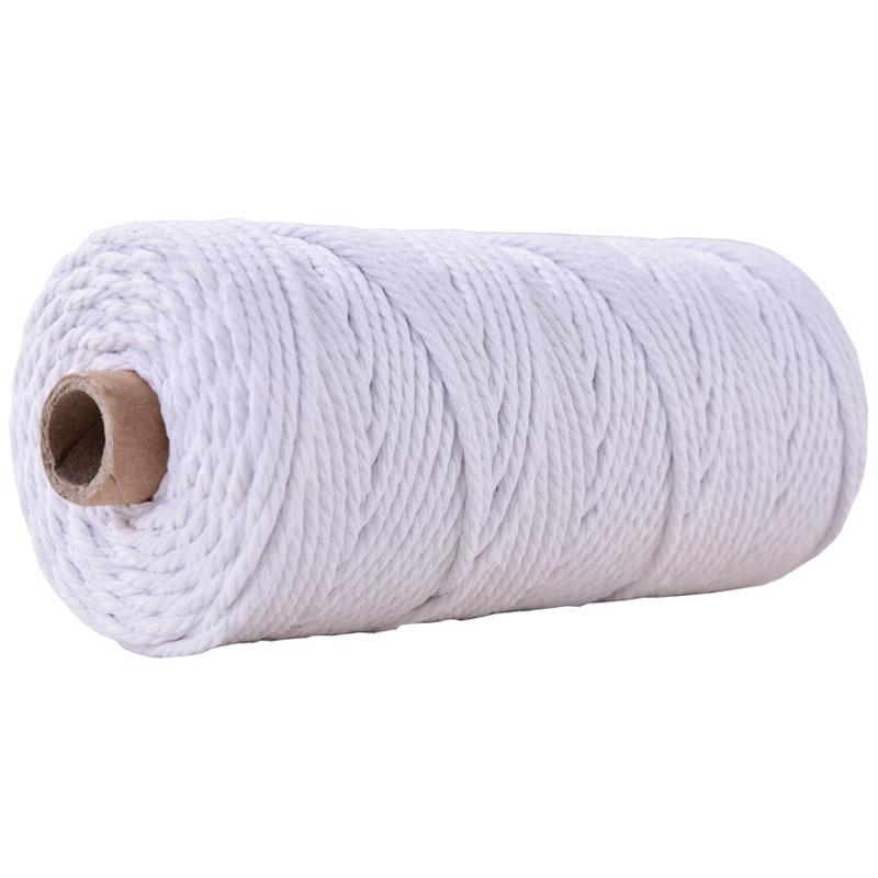 3mm Colored Cotton Rope for DIY Weaving, Tapestry, Binding, and Decorative Use