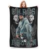 Chris Brown Homage 90s Hip Hop Rapper Blankets Multi-function Fleece Sofa Throw Blanket for Home Bedroom Throws Bedspread Quilt