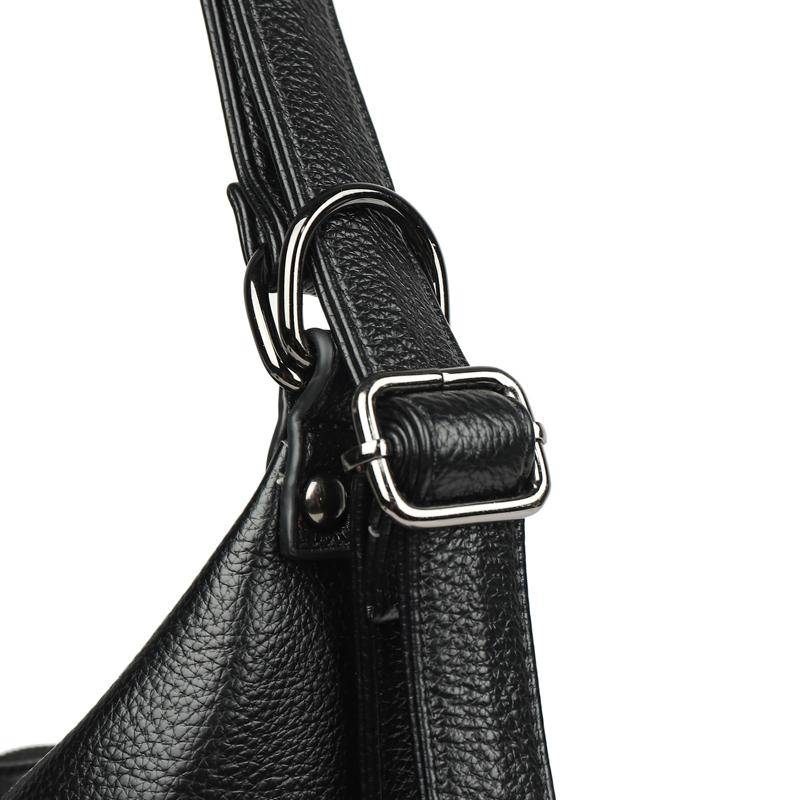 Women's Multi-Compartment Zipper Tote Bag PU Shoulder Bag
