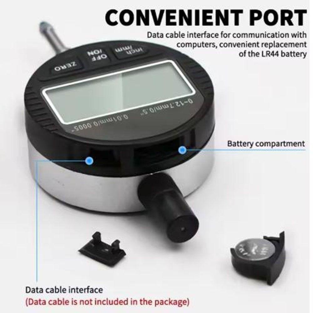 Digital Display Dial Test Indicator 0.01mm Accuracy Electronic Dial Indicator Mechanical Workshop