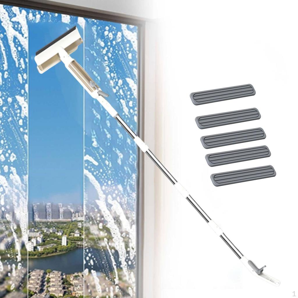 Fönsterputsare med förlängningsstång för glasunderhåll