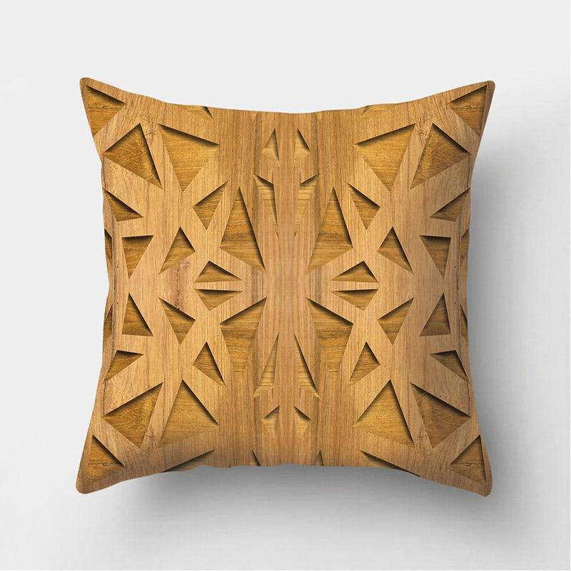 

Декоративная подушка из дерева и камня, наволочка, чехол для подушки, декоративная наволочка для дивана 40x40cm