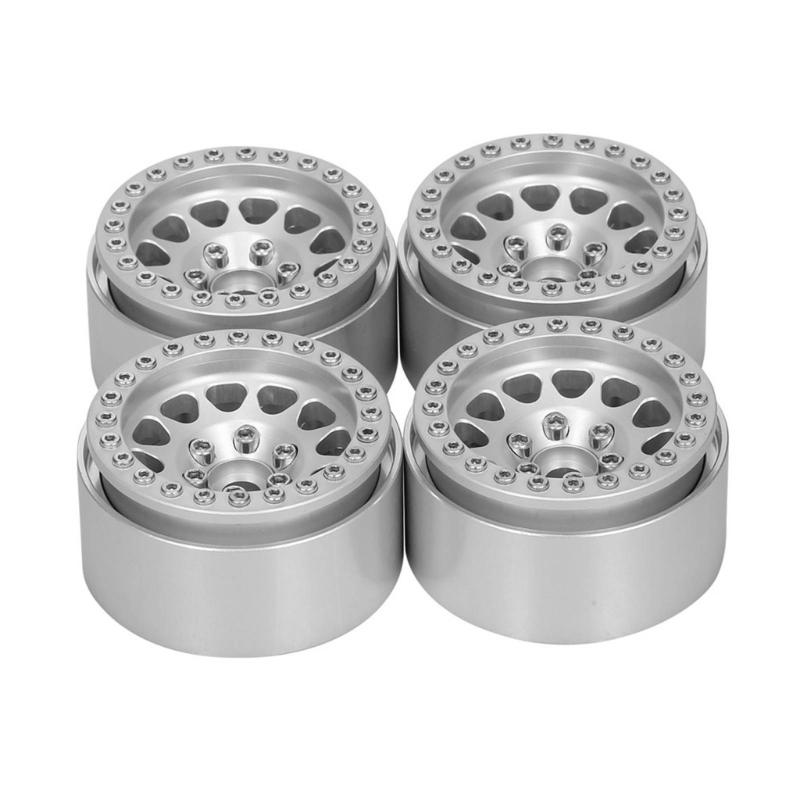 

1.9’’ Beadlock Wheel Rims Remote Control Car Wheel Hubs 12Spokes Wheel Rims Upgrade Part for 1:10 SCX10 срібний