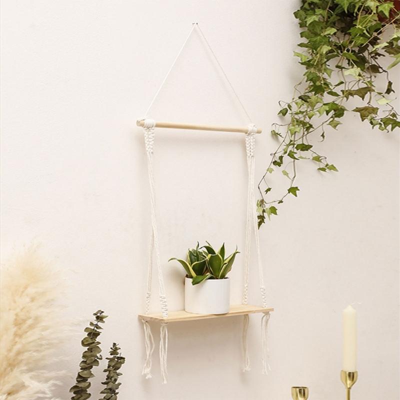 Praktyczny drewniany stojak na wędki Współczesna drewniana półka ekspozycyjna Półka wisząca Półka ścienna Półka ścienna na rośliny do ekspozycji małych przedmiotów