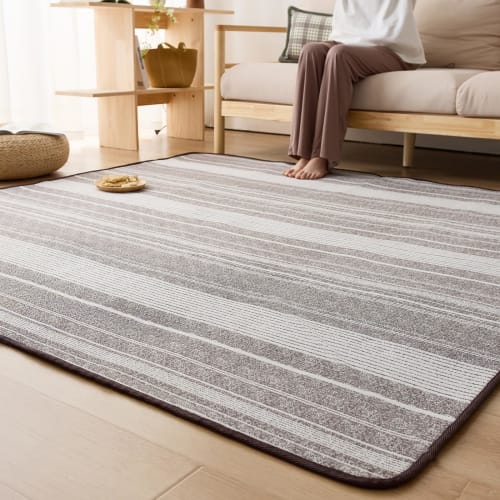 Sun Deco Rug, 3-Tatami Size Rug, Stylish, Non-Slip, Washable, Comfortable for All Seasons, Spring/Summer, Living Room Rug, Nordic Design, Floor Protec