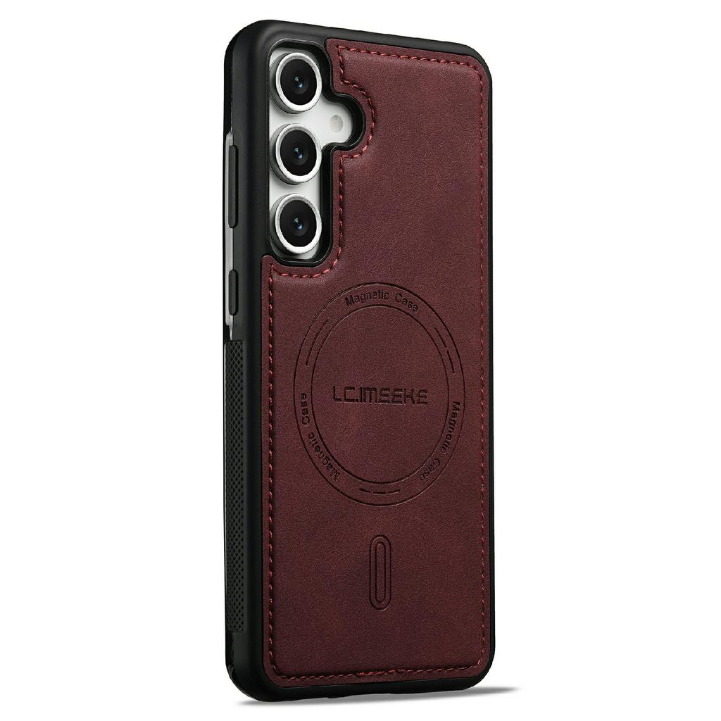 LC.IMEEKE L6 For Samsung Galaxy A37 5G Magnetic Case PU Leather Coated PC TPU Phone Cover