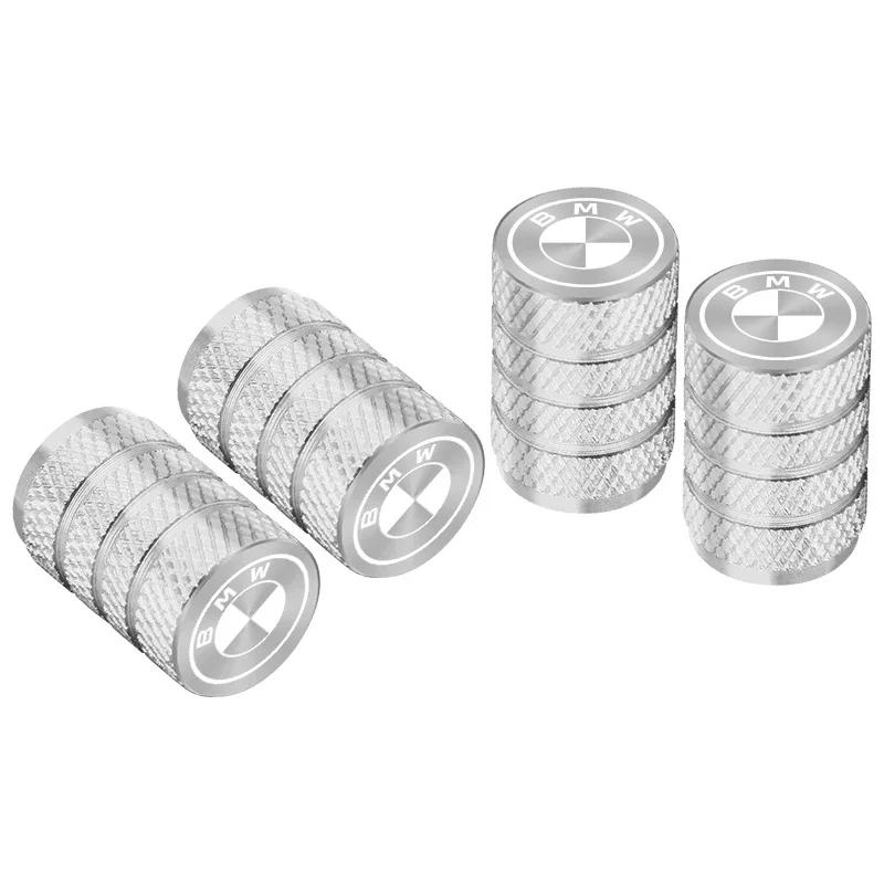 4Pcs Car Tire Valve Stems Cap Knurling Style Tire Valve Cap Aluminum Tire Wheel Stem Air Valve Cap for BMW M E90 E91 E92 X3 X5