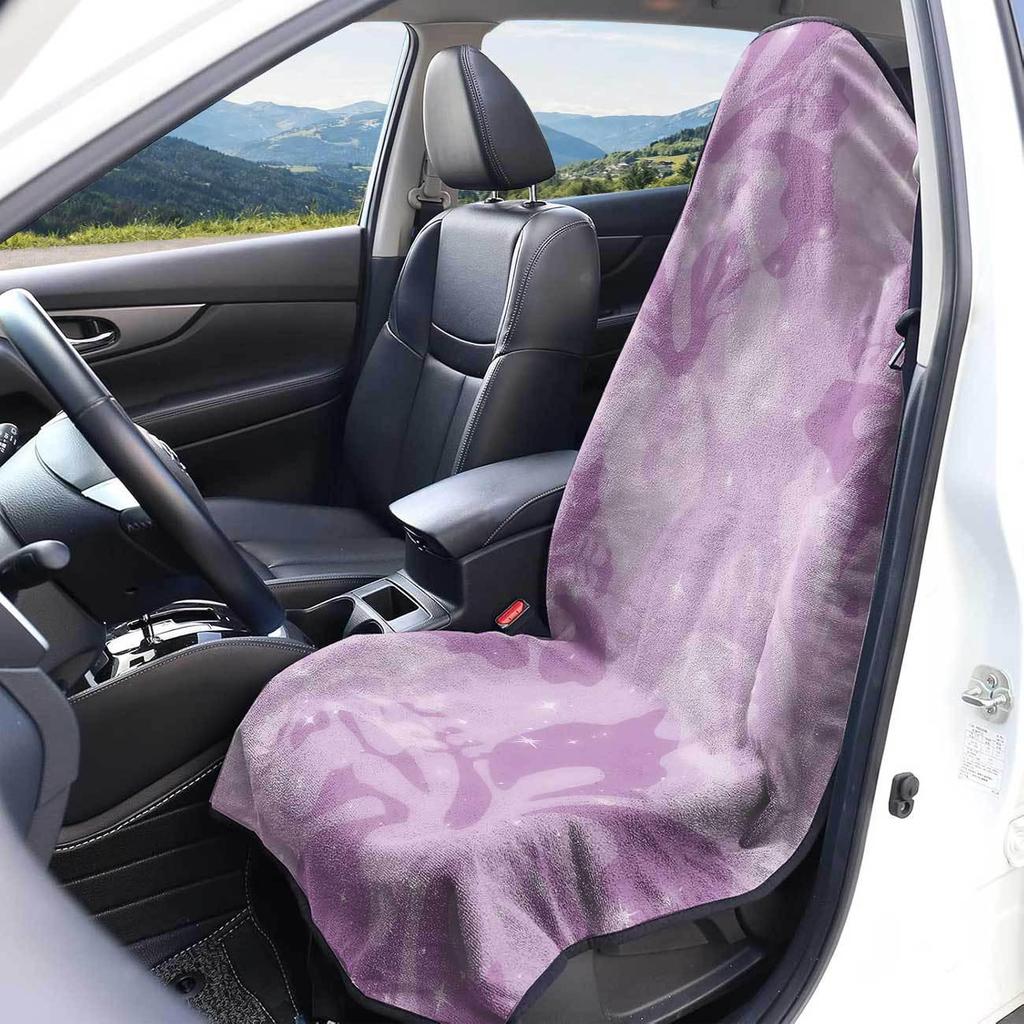 Universal Car Seat Towel Cover: Front Seat Protector for Gym, Workout, All Seasons