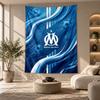 Decorative Tapestry,Olympique Lyonnais FC Printed Wall Art, Lightweight Wall Hanging For Bedroom Background