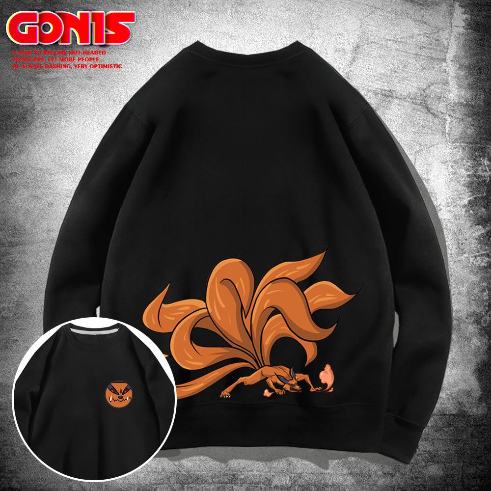 Joint sweater men s spring and autumn loose version shoulder sleeves trendy clothes animation student clothes XXS