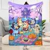 Halloween Party Cemetery Blanket Ultra-Soft Suitable for Office Couch Office Chair Four Seasons Universal Digital Print Gifts For Family Or Friends