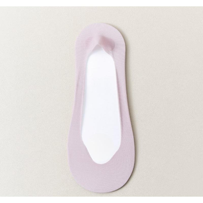 Women's Summer Thin Net Eye Shallow Mouth Non Slip with Cotton Bottom Ice Silk Invisible Socks