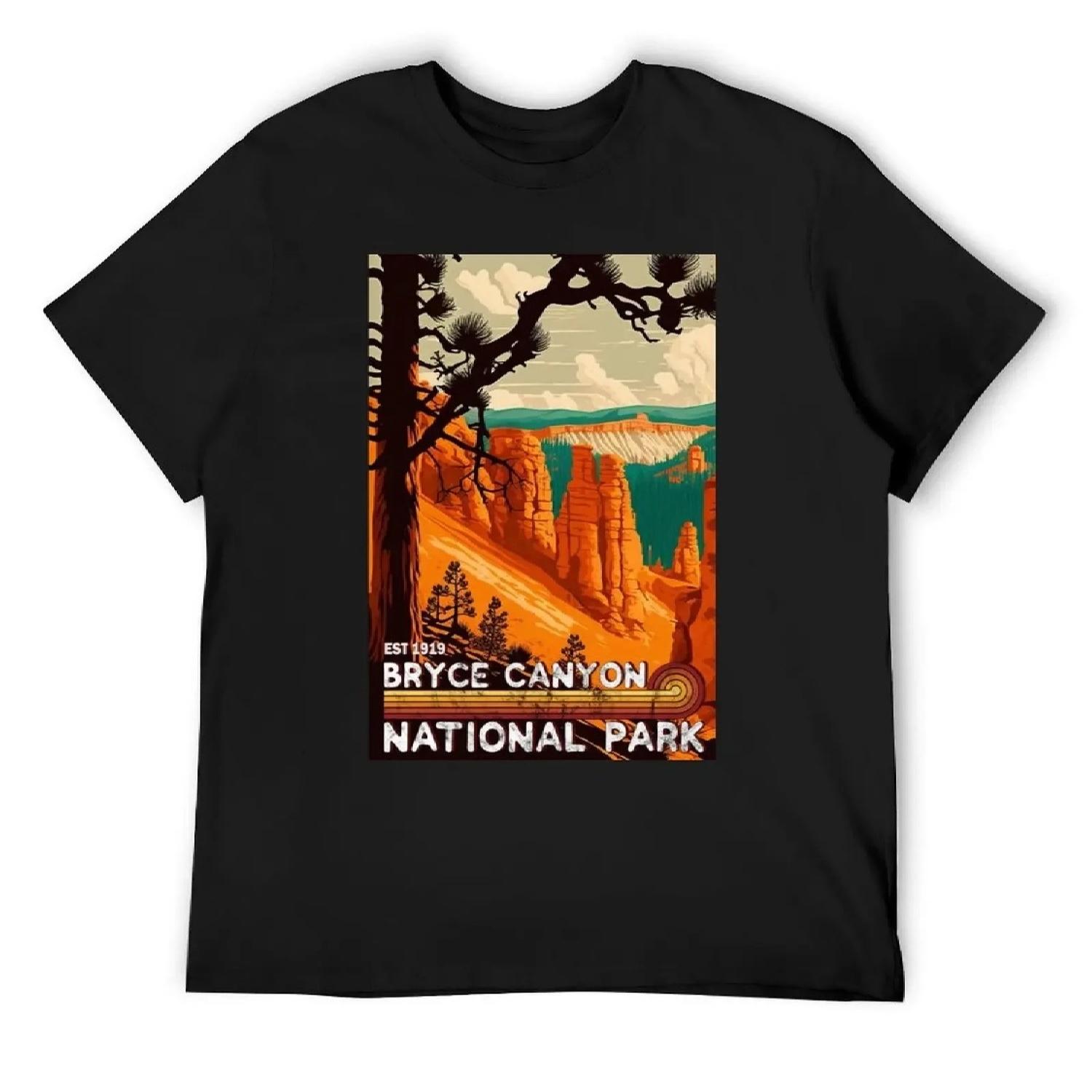 Bryce Canyon National Park Gorgeous T-Shirt plus size clothes sports fans Blouse mens t shirts top quality XXXXXL чёрный