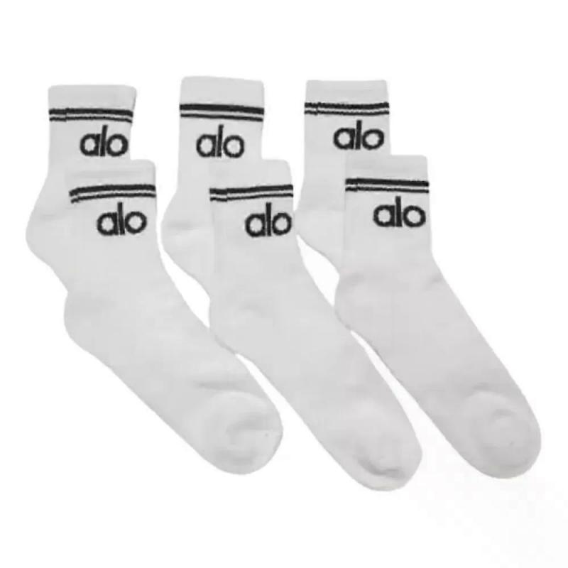 3 Paar Mid-Tube-Socken - Baumwolle lang weiß