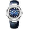 Men's Fashionable Waterproof Luminous Calendar Watch with Genuine Leather Strap