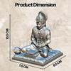 Silver Hanuman Ji Idol Statue for Car Dashboard - Divine Bajrangbali Murti, Perfect Hindu God Gift Item and Home Puja Decoration Ideal Hanuman