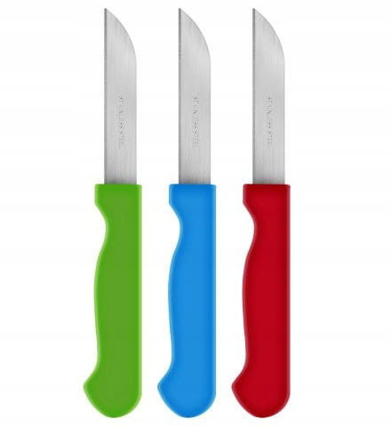 Set of 6 kitchen knives for vegetables