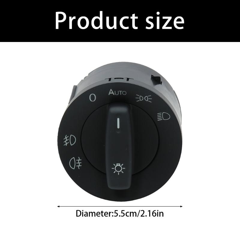 Headlight Switches 1K0941431AS 5KD941431B for Golf 5 6 Headlamp Control Switches Automotive Accessories Easy Installation