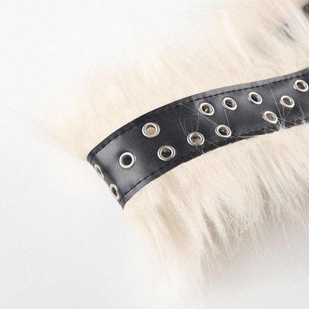 Resin Buckle Plush Tassels Waistband Furry Jazz Dance Costumes Accessory  Waist Accessories