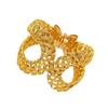 Geometric Metal Pattern Open Bracelet Curved Wire Winding Hollow Bracelet Fashion Creative Jewelry