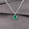Chrome Diopside Gemstone 925 Sterling Silver Jewelry Pendant 0.58" Wedding Gift CZP-15-5