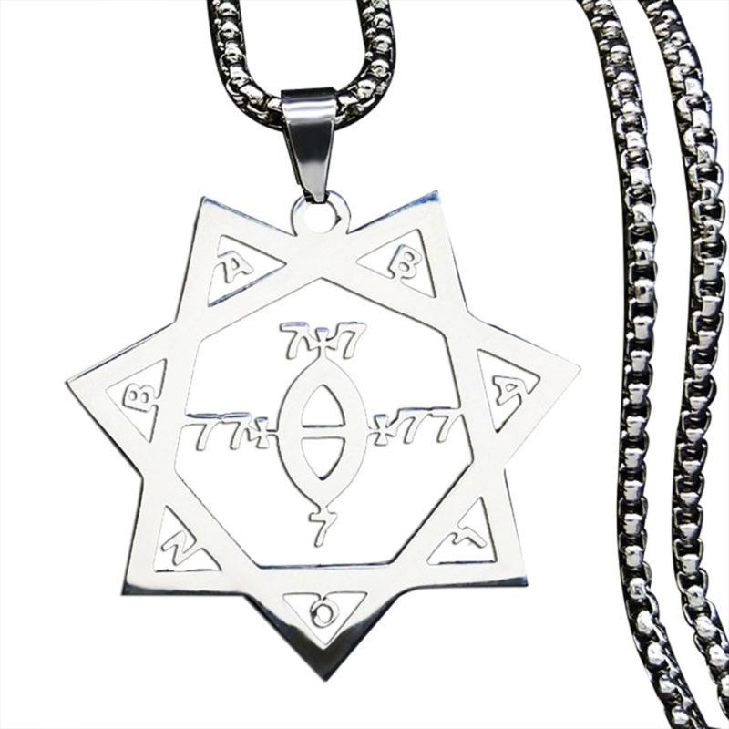 Stainless Steel Necklace for Women Silver Color Pendant Jewelry 50cm Chain Accessory for Wedding or Party Supplies